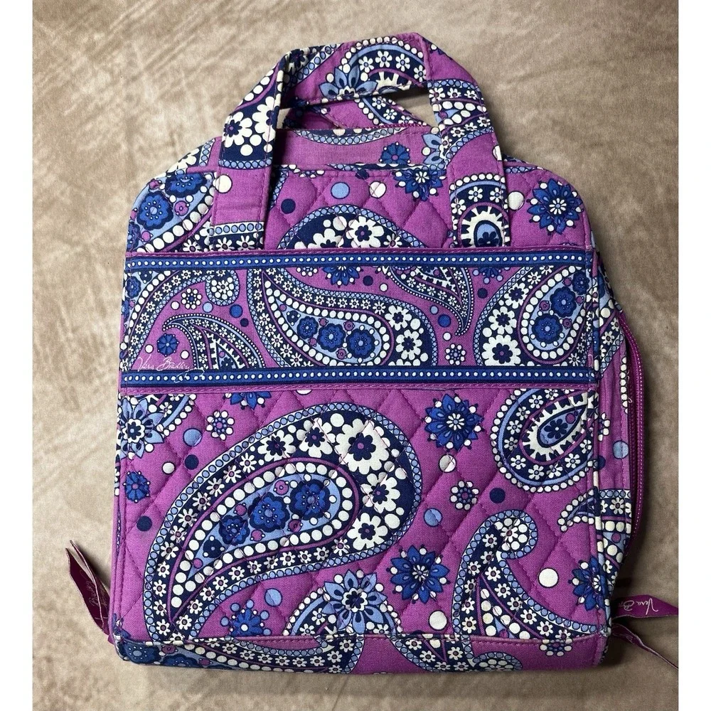 Purple With Blue Paisley Vera Bradley Cosmetic Organizer